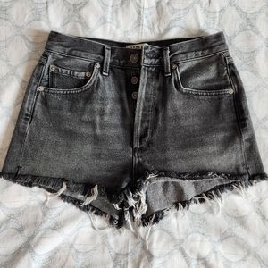 AGOLDE short denim shorts